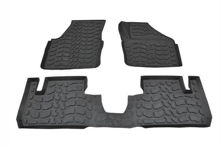 Front & Rear Rubber Floor Footwell Mats for Land Rover Freelander 2 2007 on