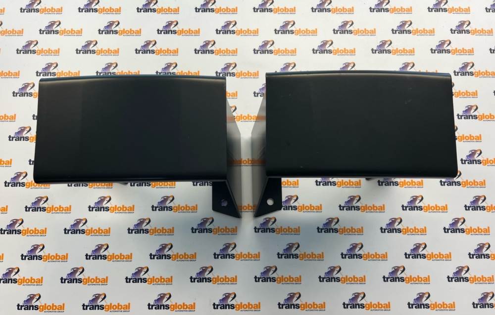 Rear LHS RHS Black Military Style Steel Bumperettes for Land Rover Defender