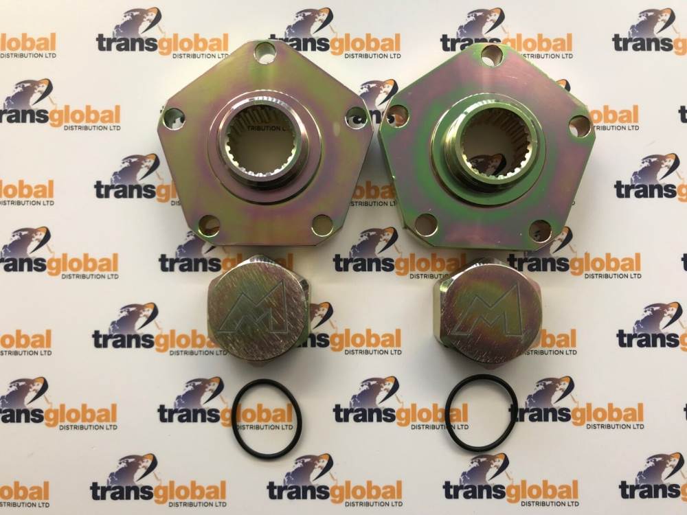HEAVY DUTY 24 Spline Hub Drive Flange x2 for Land Rover Defender 94on Terrafirma