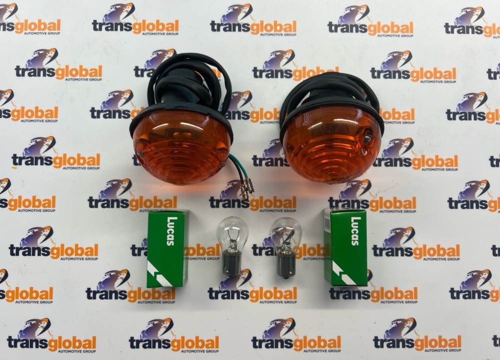 Rear Indicator Flasher Light Lamp & Bulb x2 for Land Rover Series 1 2 3 RTC5524