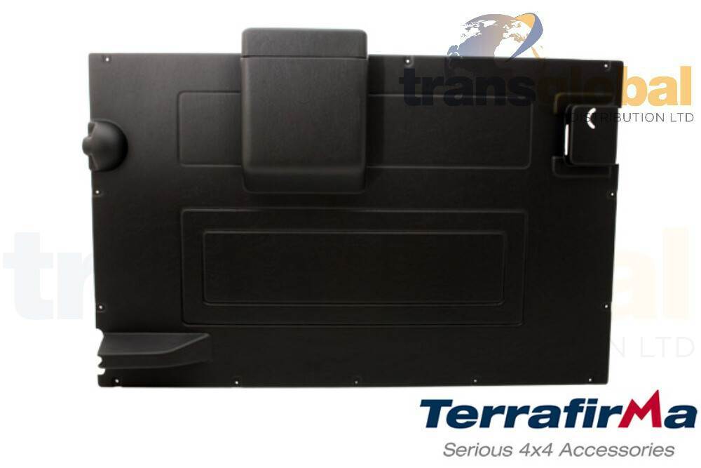 Black Back Rear Door Card for Land Rover Defender 83-06 Terrafirma TF2740