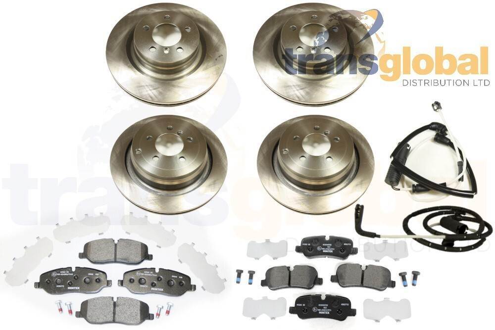 Front & Rear Brake Discs Pads & Fitting Kit for Range Rover L322 06-09