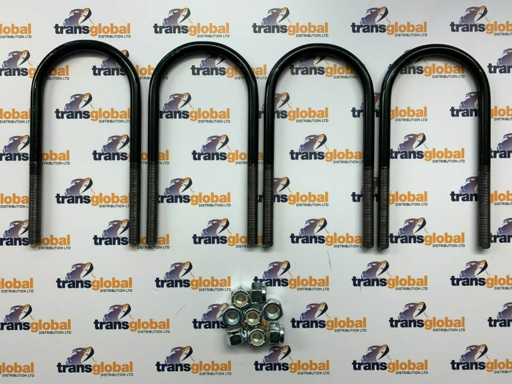Leaf Spring Rear U Bolts & Nuts for Land Rover Series 2 2a 3 88" 242127 251323