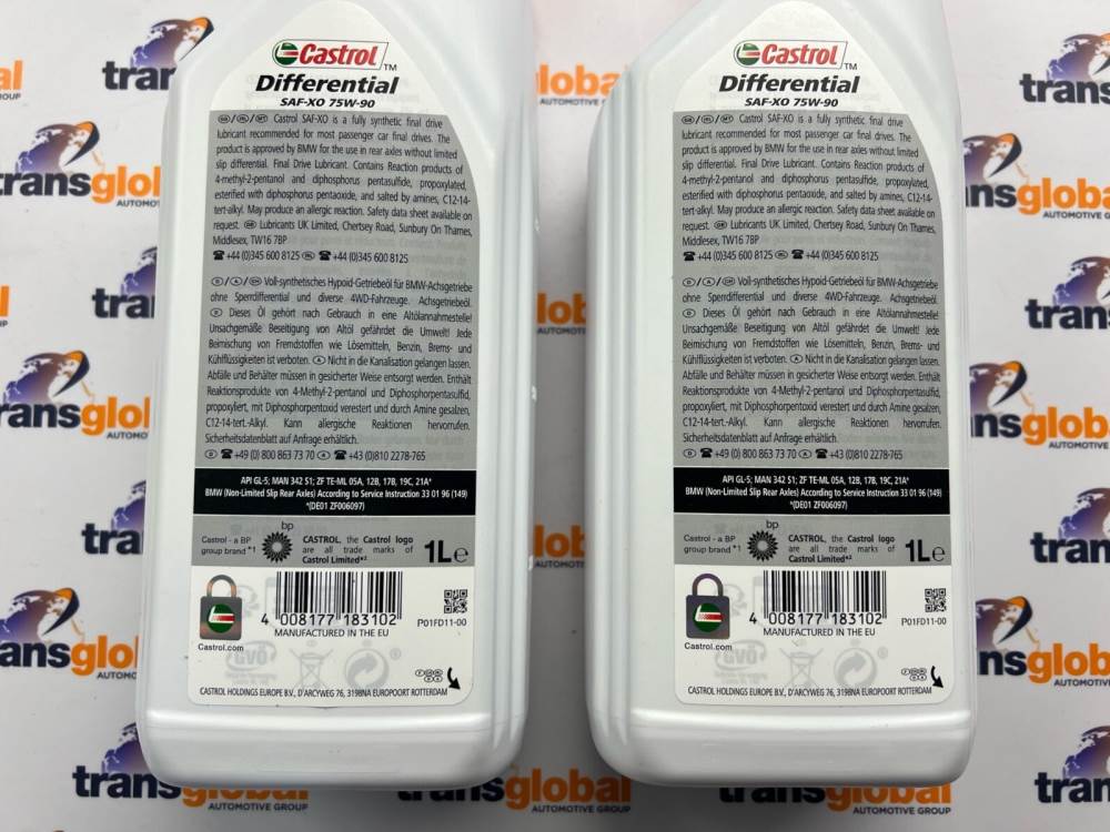 Front Diff Oil 2L 75W90 for LR Discovery 3 4 Genuine Castrol TYK500010 - Image 4