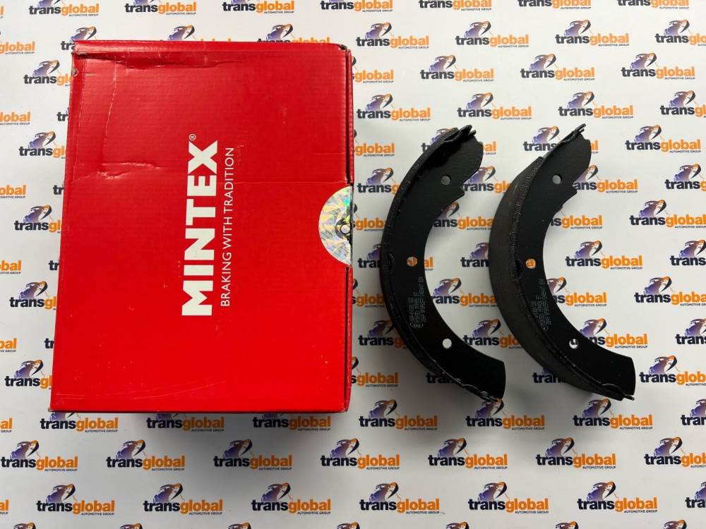 Handbrake Shoe Set early rod type for Land Rover Defender to 94 MINTEX STC965