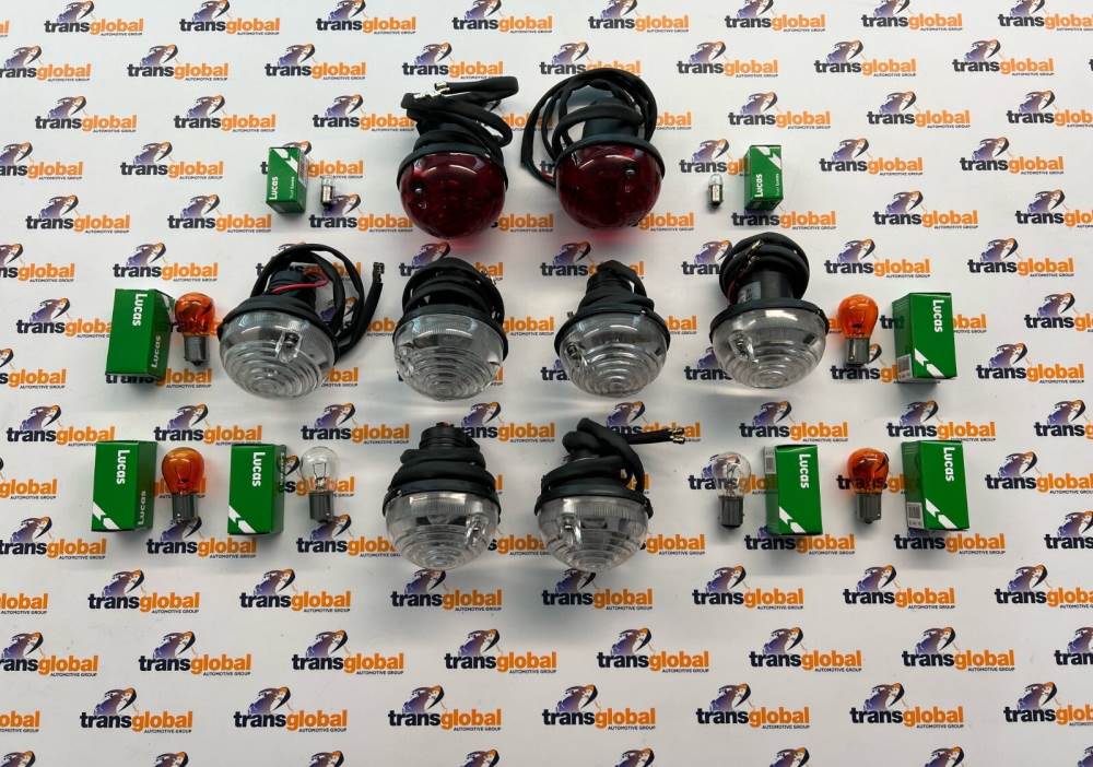 Light Lamp Set Clear Indicators Side Brake for Land Rover Series Defender to 94