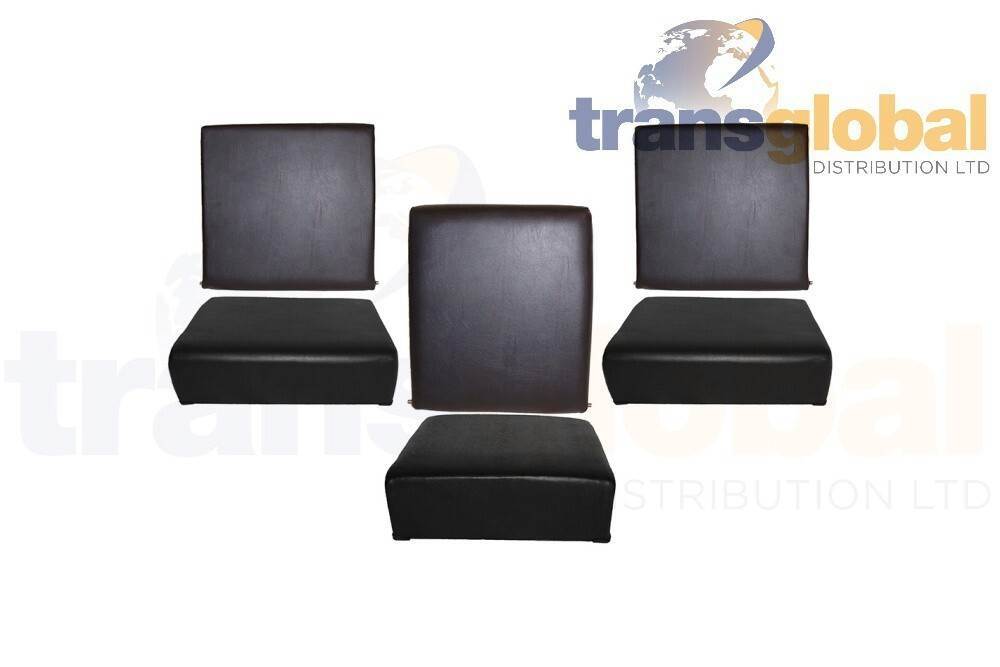 Front Black Standard Vinyl 3 Seat Set for Land Rover Series 2 2A 3 GA4305