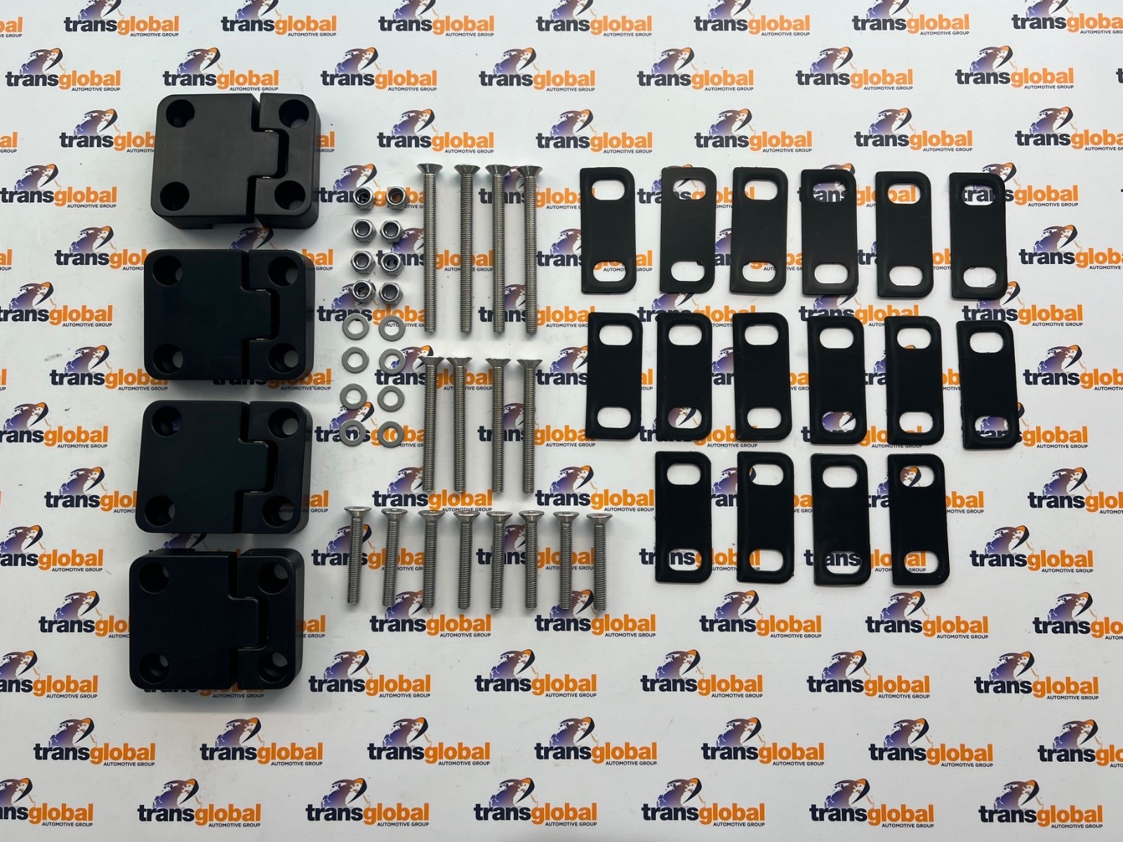 Black Rear Billet Door Hinge Kits for Land Rover Defender 110 up to 2016
