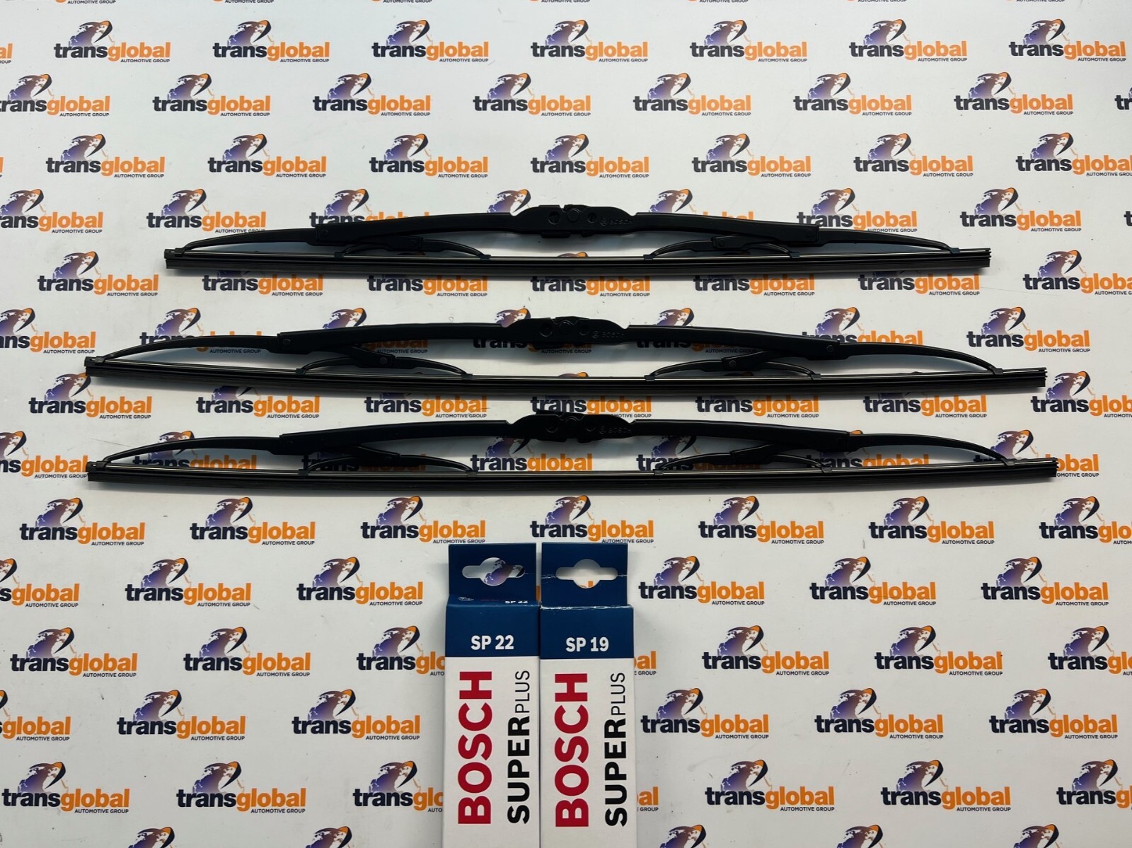 Front & Rear Wiper Blade Set for Range Rover P38 94-02 Bosch Super Plus