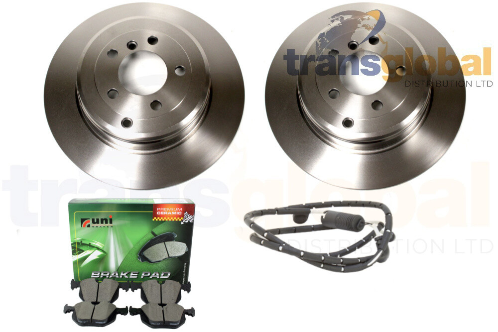 Rear Solid Brake Discs Brake Pads & Wear Sensor for Range Rover L322 02-05