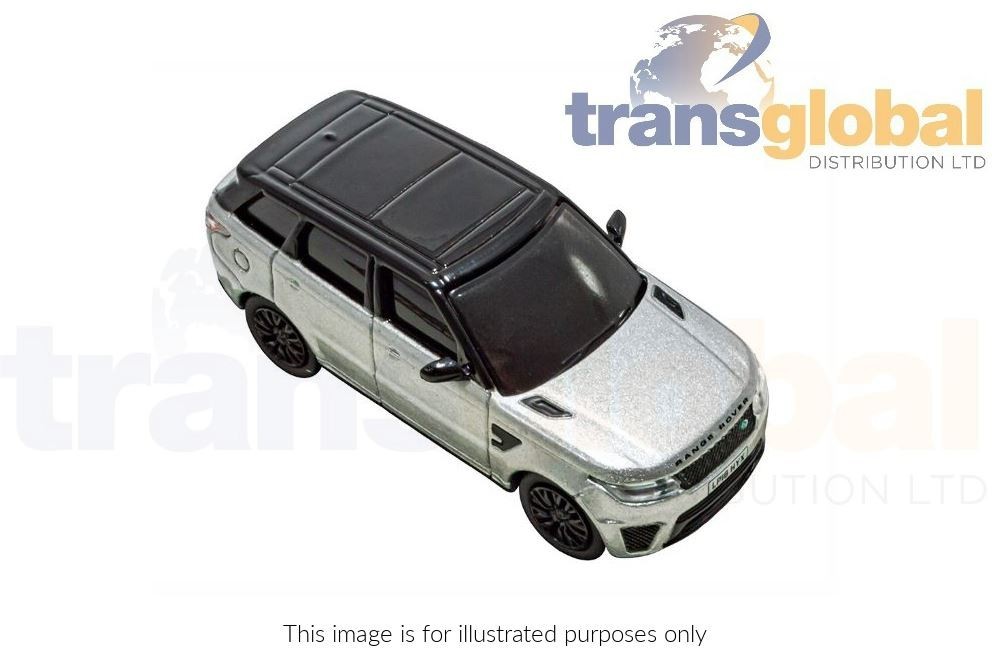 1:76 Die-Cast Range Rover Sport SVR Indus Silver Collectable Model - Image 2