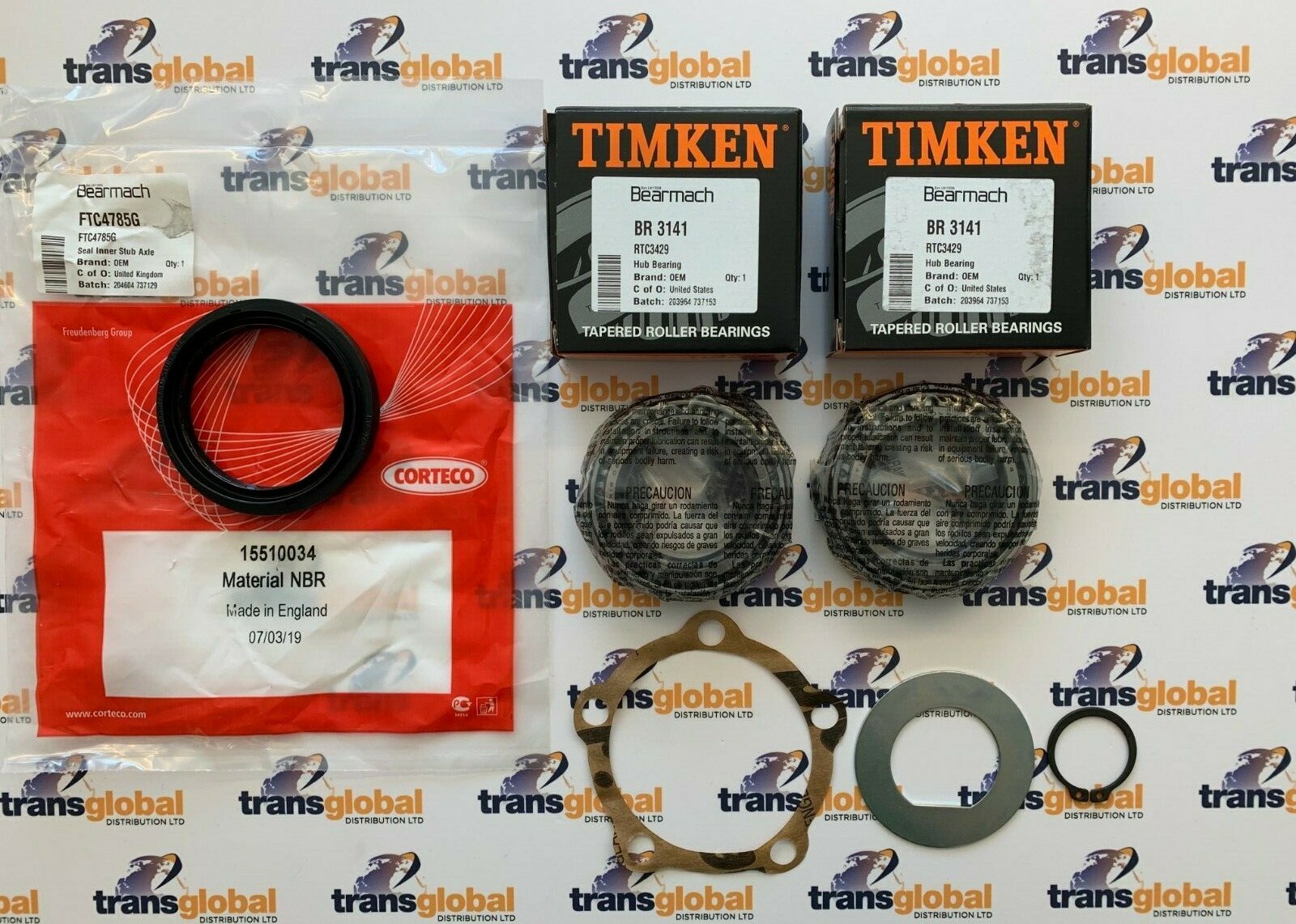Wheel Bearing Kit Front or Rear for Land Rover Defender TDCi PUMA TIMKEN OE