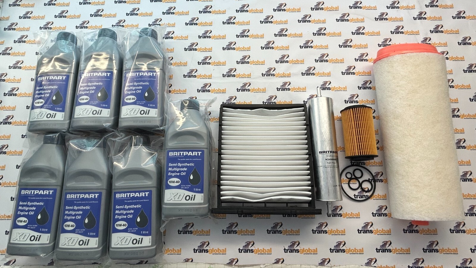 Engine Filter Service Kit 7L 10W40 Oil for Land Rover Freelander 1 TD4 02-06