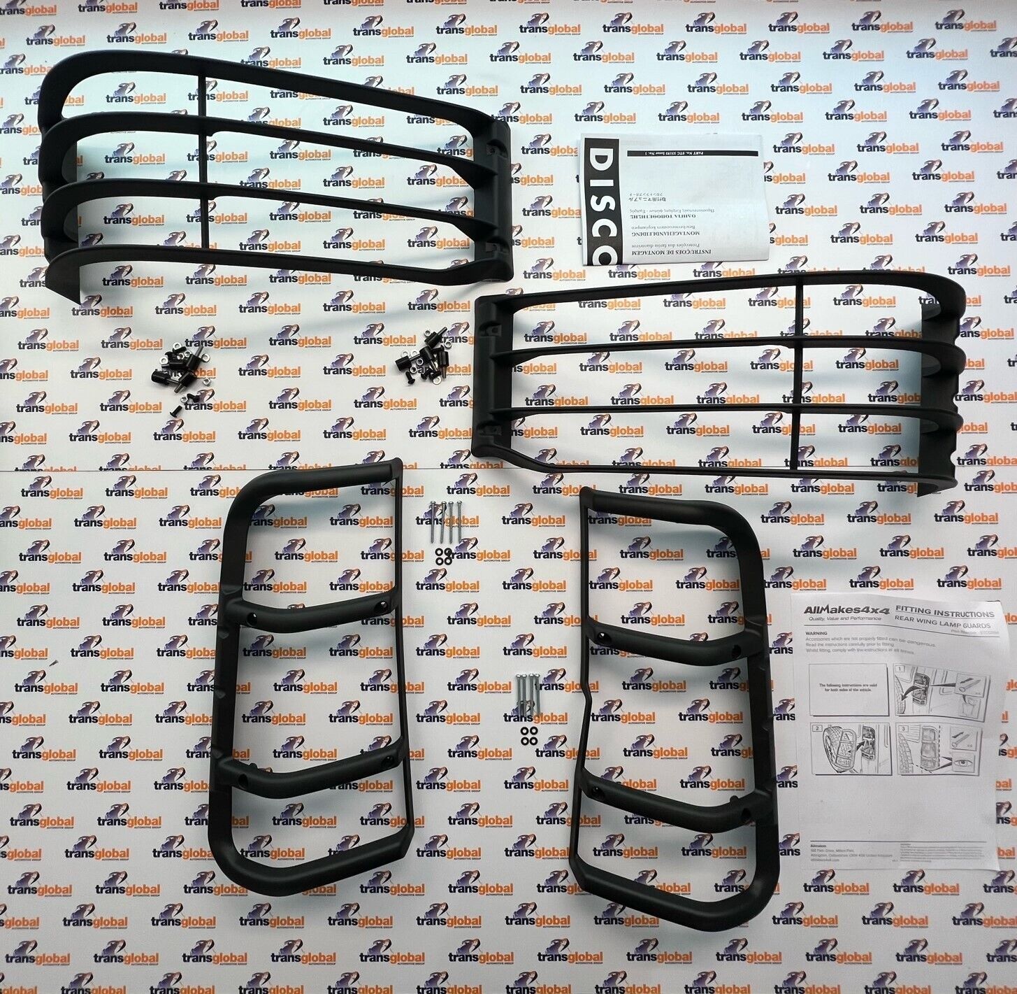 Front & Rear Light Guards for LR Discovery 2 TD5 V8 98-02 - STC53194 STC50026