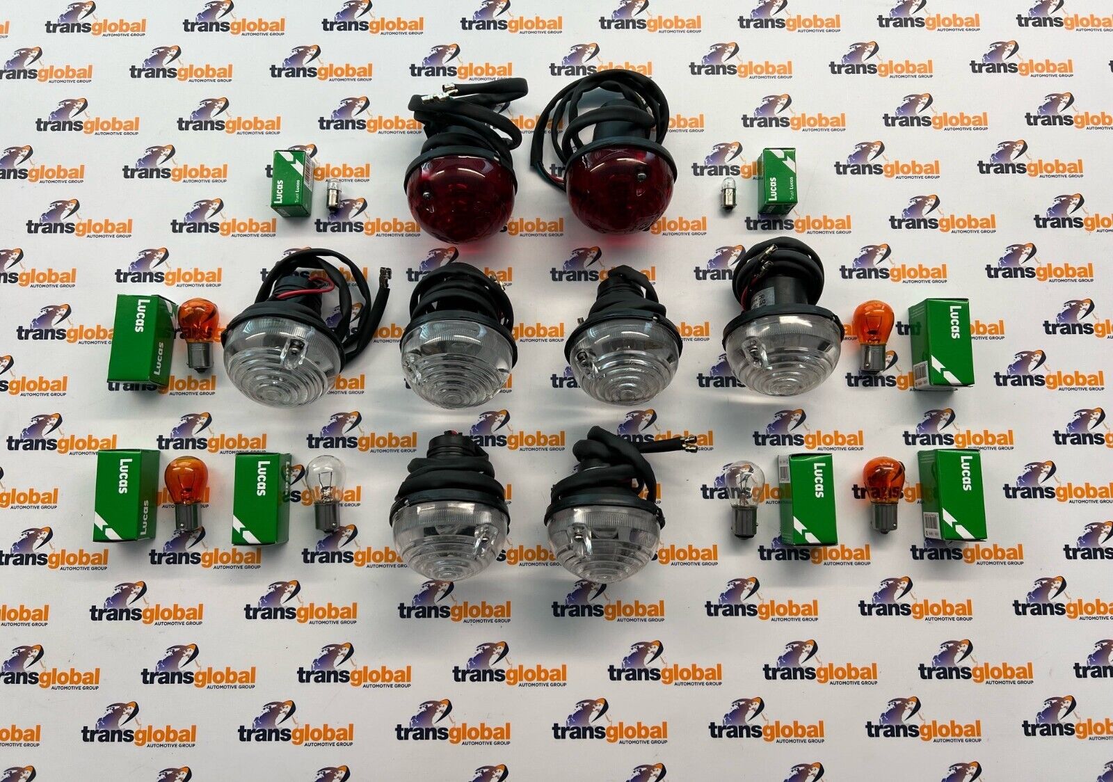 Light Lamp Set Clear Indicators Side Brake for Land Rover Series Defender to 94