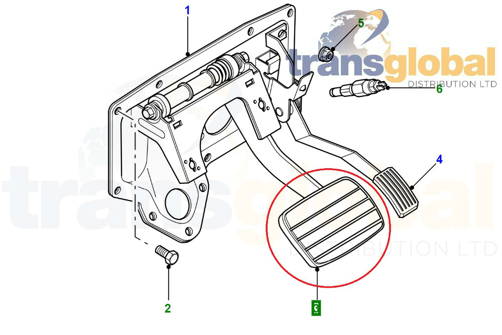 Brake Pedal Rubber for Land Rover Discovery 2 Automatic models only ANR2941 - Image 2