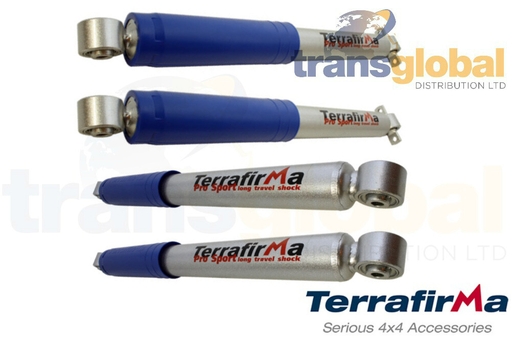 Front Rear +2" Shock Absorbers for Land Rover Discovery 2 Terrafirma Pro Sport
